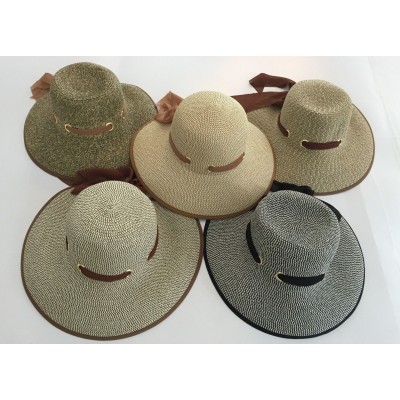Fancy 's Crushable Packable Summer Brim Straw Floppy Hat SPF50 Beach Cap   eb-58554624
